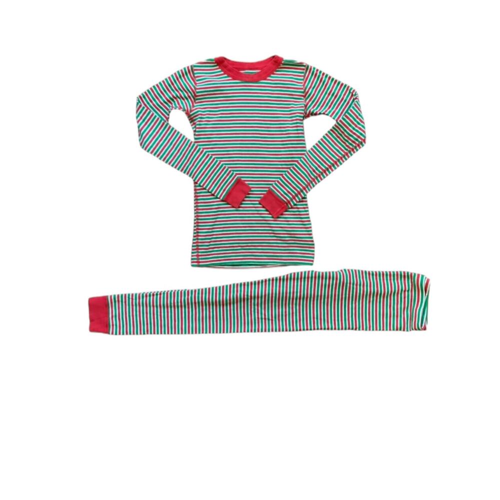 Hanna Andersson Moon + Back 🎄 Christmas Stripe Pajamas